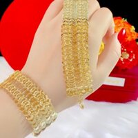 Lắc tay nữ bản lớn mạ vàng 18k mẫu mới về