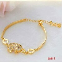 Lắc tay nữ con cóc mạ vàng 24k đẹp