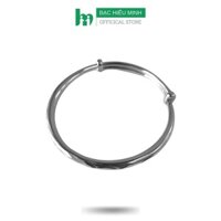 Lắc Tay Nữ Dạng Kiềng Họa Tiết Đơn Giản Bạc Hiểu Minh LTU572