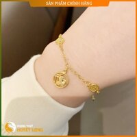 Lắc Tay Nữ Họa Tiết Phước Lành Mạ Vàng 18K Mẫu Hàn Quốc Mới Nhất, Vòng Tay Mạ Vàng Nữ, Tặng Hộp Gấm