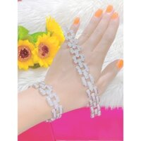 Lắc Tay Nữ Mạ Vàng trắng Sang Trọng UHA L4543270AT-900