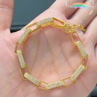 Lắc tay nữ, vòng tay mắc xích đính đá bền màu sang trọng ORIN EV31