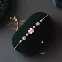 Lắc Tay Nữ,Vòng Tay Bạc 925 Cỏ 4 Lá Mẫu Mới Về Dành Cho Chị Em