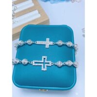 lắc tay thánh giá bạc #