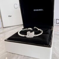 Lắc tay thiên nga bạc ta nữ hàng dày dặn khóa tròn kèm hộp pa.dora như ảnh