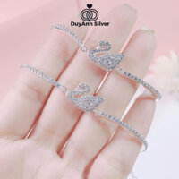 Lắc tay thiên nga bạc thật DUYANH SILVER