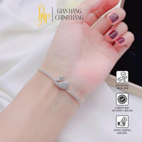 Lắc tay thiên nga BNP bạc ta đính đá , khoá gài