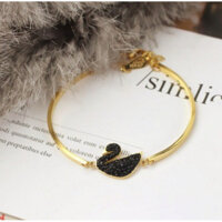 Lắc Tay Thiên Nga Đen Titan Ko Han Rỉ TT 3655 - Vàng