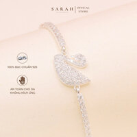 Lắc Tay Thiên Nga Full Đá CZ Bạc 925 Cao Cấp Sarah Siver Jewelry