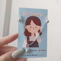 Lắc tay tim bac phôi chuông  YN JEWELRY SL