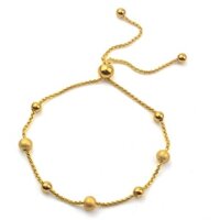 Lắc tay titan bi tròn dây rút thời trang ver2 WVT707 Không đen không gỉ sét