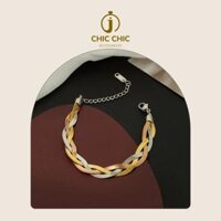 Lắc Tay TiTan Hình Xương Rắn Cuộn Dây Đơn Giản Thời Trang Nữ  Lắc Tay CHIC CHIC 2C8