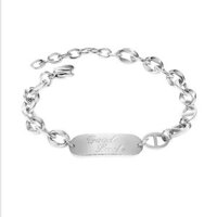 Lắc Tay Titan Nữ Dây Xích Good Luck Titan Ko Đen TT 3192 Vòng Tay Hàn Quốc