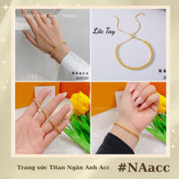 Lắc Tay Titan, vòng tay titan không gỉ sợi bính dây rút dễ thương  𝐍𝐀𝐚𝐜𝐜 - 𝐍𝐠𝐚̂𝐧 𝐀𝐧𝐡 𝐀𝐜𝐜 LT12