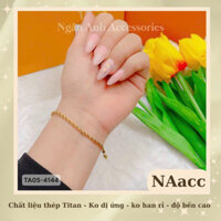Lắc tay titan xoắn xù không han gỉ 𝐍𝐀𝐚𝐜𝐜 - 𝐍𝐠𝐚̂𝐧 𝐀𝐧𝐡 𝐀𝐜𝐜 LT04