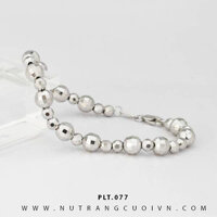 Lắc tay vàng trắng PLT077