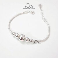 Lắc tay, vòng tay Bạc bạc trẻ em vòng bi cho bé, chuẩn bạc ta