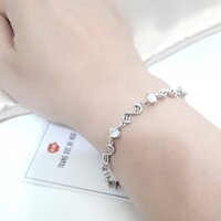 Lắc tay vòng tay bạc s925 cỏ bốn lá may mắn  - Mẫu 15