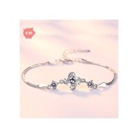 Lắc tay vòng tay bạc s925 cỏ bốn lá may mắn  - Mẫu 13