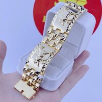 Lắc Tay, Vòng Tay Nam Mạ Vàng 18K Họa Tiết Mã Đáo Thành Công Sang Trọng, Mạnh Mẽ