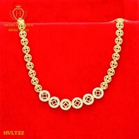 Lắc Tay, Vòng Tay Nữ Kim Tiền May Mắn Đính Đá Xi Mạ Vàng Non Cao Cấp - Trang Sức Hava Hong Kong