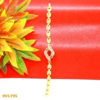 Lắc Tay, Vòng Tay Nữ Titan Xi Mạ Vàng Non 24k Cao Cấp - Trang Sức Hava Hong Kong - HVLT95