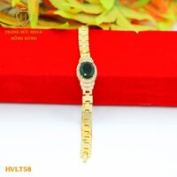 Lắc Tay, Vòng Tay Nữ Titan Xi Mạ Vàng Non 24k Cao Cấp - Trang Sức Hava Hong Kong - HVLT58