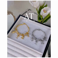 Lắc tay vòng tay phối chảm  gấu móc khoá siêu xinh - AT Cái Tiệm Trang Sức