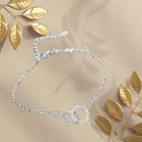 Lắc tay vòng tròn chữ D đính đá