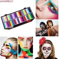 Lachapelly Body Face Painting Kit, Rainbow Sọc Nhiều Màu Trang Điểm Body Art Painting, Làm Đẹp Chống Thấm Nước Lâu Dài Hình Xăm Halloween Dụng Cụ Trang Điểm Dụng Cụ Trang Điểm