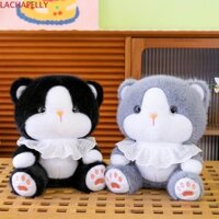 Lachapelly Cat Baby Doll, Búp bê sang trọng hình mèo hoạt hình lông tơ, Khăn ren Kawaii Dễ thương cho mèo mềm Đồ chơi nhồi bông Trang trí nội thất