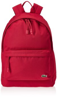 Lacoste Men's Neocroc Canvas Backpack In Red