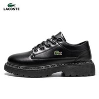 Lacoste2024 Mùa Thu Phong Cách Mới Kinh Doanh Giày Da Đen Giày Nam Cổ Thấp Giày Nam Giày Thời Trang 39-44