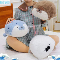 Lacyes Đồ chơi Otter động vật, Đồ chơi nhồi bông hoạt hình vui nhộn như thật, Gối búp bê động vật Thời trang nằm xuống Mô phỏng Con dấu Búp bê nhồi bông Trang trí nội thất