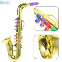 Lacyes Đồ chơi Saxophone trẻ em, 8 tông màu có âm thanh Đồ chơi nhạc cụ, Mô phỏng bằng nhựa đa chức năng Giọng nói lớn Mini Saxophone Đồ chơi hiệu suất Prop