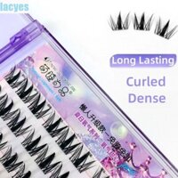 Lacyes Lông mi giả không có keo, Lông mi giả tự dính Sweet Comic Eye, Thời trang uốn cong DIY Soft Cluster Lông mi giả hàng ngày