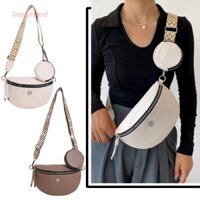 Ladies fashion stylish fanny pack túi đeo chéo da pu chống thấm nước dây đeo có thể điều chỉnh thông thường cho thể thao / tập thể dục / du lịch [trendyisland.vn]