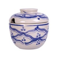 Lai Thieu - Bowl w/ Lid 9cm - Thố có nắp 9cm Lái Thiêu xưa (có lộng)