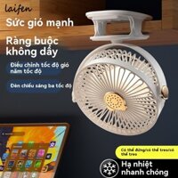 Laifen Quạt kẹp đèn để bàn USB Quạt điện treo tường nhỏ