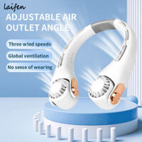 Laifen Quạt treo cổ silicon mới mini cầm tay gió cao