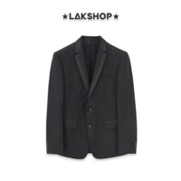 LAK SHOP Áo vest vải lấp lánh Black Bling Two-breasted Blazer SK51