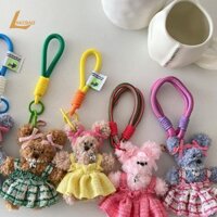 [Lakebao] Đầm Phong Cách Chanel Hàn Quốc Lông Gấu Xoắn Dính Mặt Dây Chuyền Ba Lô Mặt Dây Chuyền Móc Khóa [MỚI]
