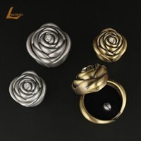 [Lakebao] Hộp Nhẫn Hoa Hồng Đồ Trang Trí Nhà Hộp Trang Sức Trang Trí Kim Loại Chống Rơi Cầu Hôn Hộp Nhẫn Retro [MỚI]