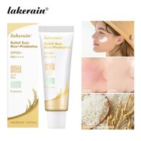 Lakerain Relief Sun: Kem chống nắng gạo + Probiotics SPF 50 + PA + + + +, Dưỡng ẩm làm mới chống tia cực tím Sensi