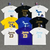 Lakers Áo Thun Đồng Phục Bóng Rổ davis antony Tay Ngắn Nhanh Khô Ấm Áp Cho Nam