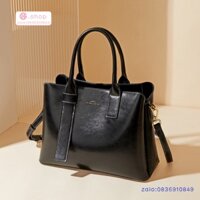 L'ALPINA | Túi Nữ Kangaroo Túi Mới Túi Da Bò Sáp Dầu Phong Cách Retro Túi Xách Tay Thời Trang Túi Tote Dung Tích Lớn Cho