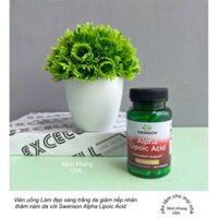Làm đẹp sáng trắng da giảm nép nhăn thâm nám da với Swanson Alpha Lipoic Acid