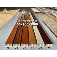 Lam hộp nhựa giả gỗ trang trí vách ngăn