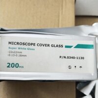 Lam kính Lamen, kích thước 22mm x 22mm, hộp 200 cái