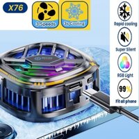 [Làm mát nhanh] Bộ tản nhiệt điện thoại X76 X106 cho điện thoại di động Quạt Phablet Bán dẫn Máy làm mát điện thoại di động Máy làm mát chơi game